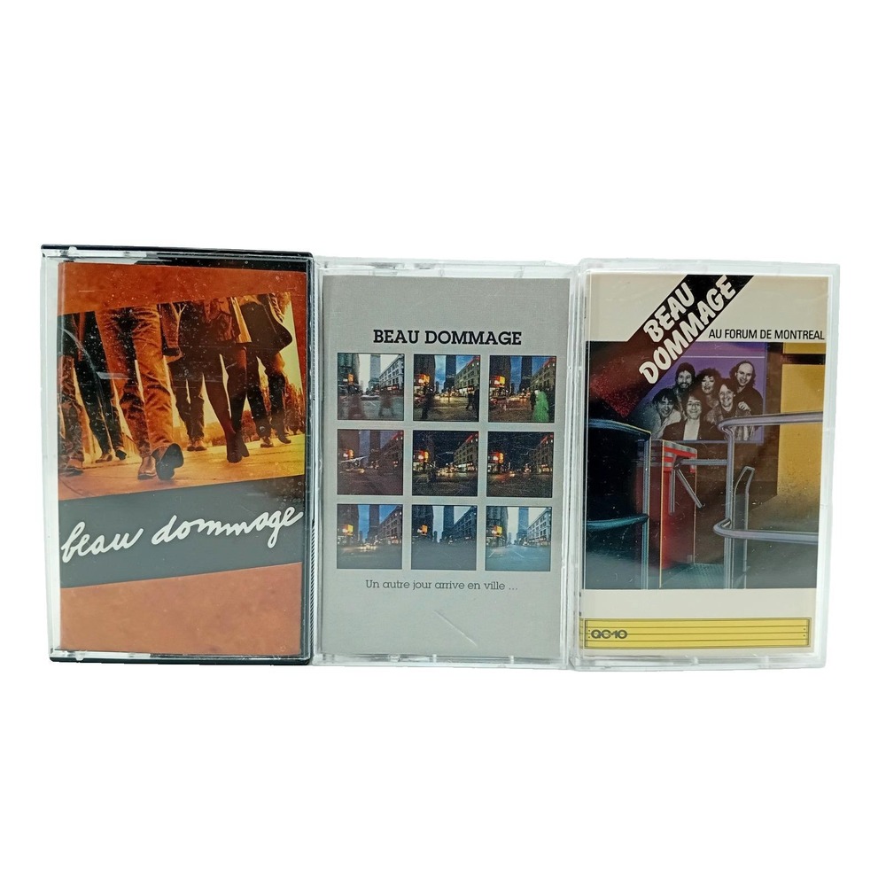 Lot‎ of 3 Beau Dommage Cassette Tapes | French Québec Rock | 1970s